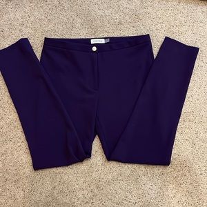 Calvin Klein Purple Dress Pants